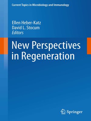 cover image of New Perspectives in Regeneration